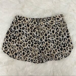 Glassons Leopard Print Shorts, Size 8